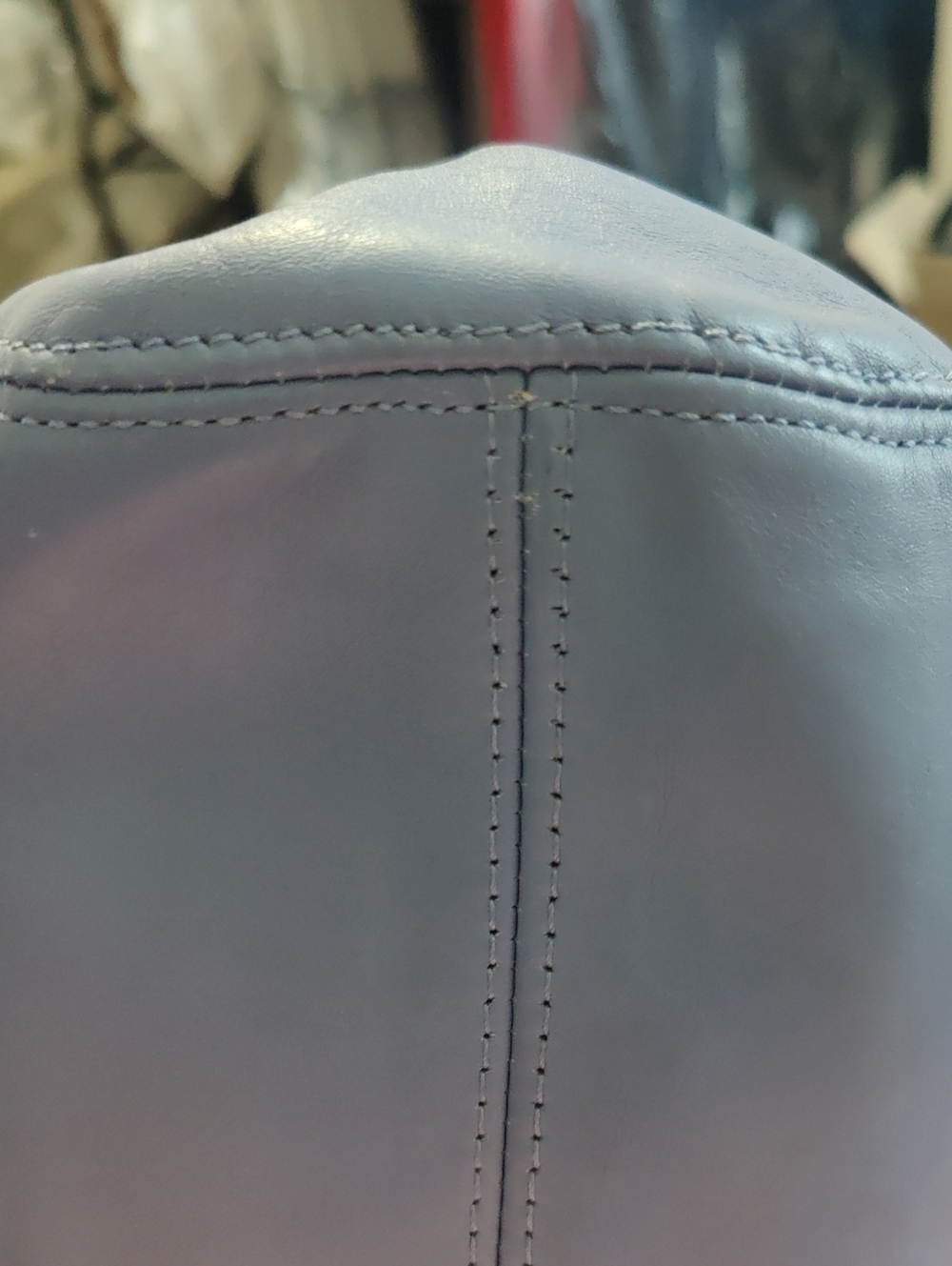 Vintage 1997 Coach Style 4156 Rare Periwinkle/Lilac  Glove‑Tanned Leather  COA - Picture 9 of 16